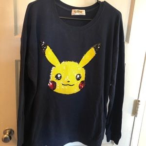 Pikachu Sequin Sweatshirt
